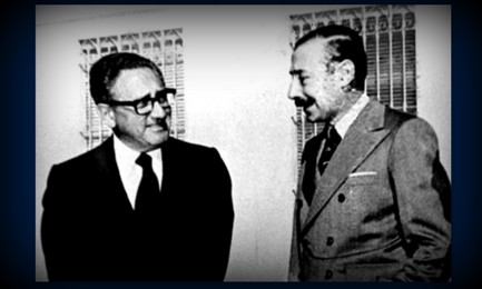 Kissinger con Videla en los años '70