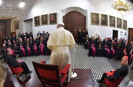 Obispos de Chile con el Papa