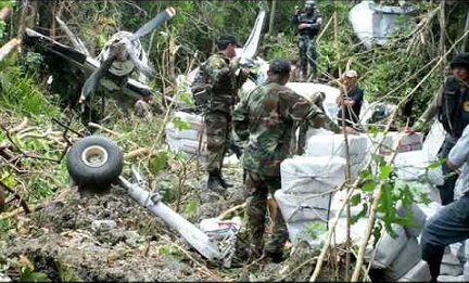 Aeronave narco derribada en Bolivia