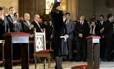 CRISTINA ESTARÁ PRESENTE. La presidente Kirchner asistirá al histórico Te Deum del 25 de Mayo en la catedral que eludió en los últimos años