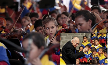 El maestro José Antonio Abreu y sus orquestas populares