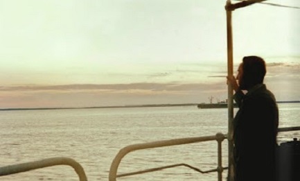 Una poco conocida foto de Romero a bordo del barco “Marqués de Comillas” frente a las costas de Yucatán en México