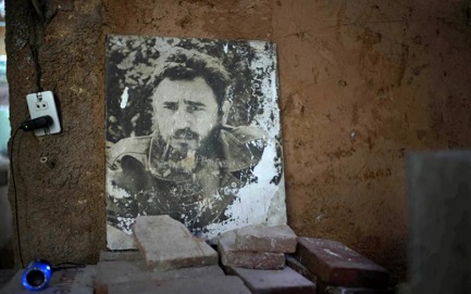 Altar doméstico en memoria del líder desaparecido
