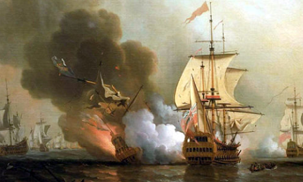 Lo mandó a pique la Expedition del capitán inglés Charles Wagner el 8 de junio de 1708