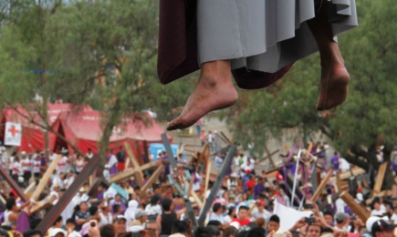 ¡ESTA SÍ QUE ES UNA PASIÓN! Una vez más el Via Crucis de Iztapalapa, en México, promete estar a la altura de su fama de ser el más grande del mundo
