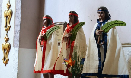 Imagen popular de “Los tres niños mártires de Tlaxcala”