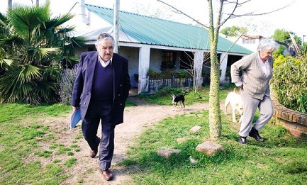 José “Pepe” Mujica con su esposa, la senadora Lucía Topolansky