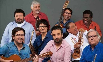 El grupo chileno como es hoy en una foto de Prensa Latina.