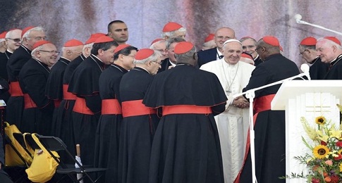 El Papa Francisco y los obispos de Cuba