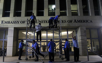 La embajada de Estados Unidos en La Habana