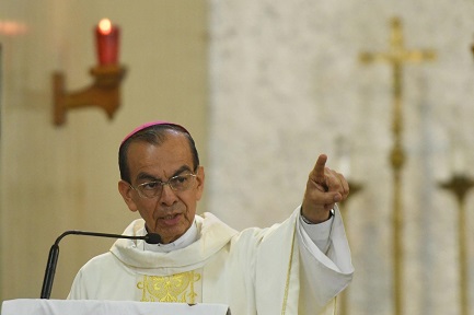 Gregorio Rosa Chávez, primer cardenal de El Salvador. Foto Marvin Recinos (AFP).