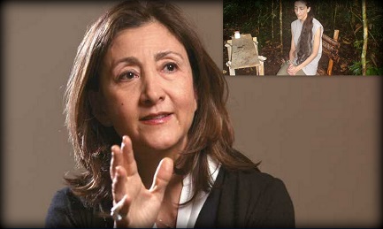 Ingrid Betancourt hoy. En el recuadro, una imagen de los años del secuestro (2002-2008)