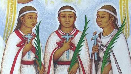 NIÑOS Y MÁRTIRES. Y A PARTIR DE HOY, SANTOS. El Papa Francisco canoniza en San Pedro a los tres “Niños Mártires de Tlaxcala”, asesinados en el México de la conquista