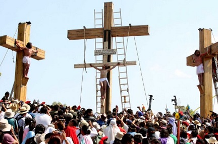 La crucifixión de Iztapalapa, en Ciudad de México