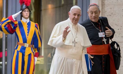 Rodríguez Maradiaga con el Papa