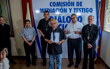ARRANCA EL DIÁLOGO DE PACIFICACIÓN EN NICARAGUA. El presidente Ortega acepta de buen grado las 4 condiciones requeridas por la Iglesia para presidir una “Mesa para el diálogo nacional, la verdad y la reconciliación”