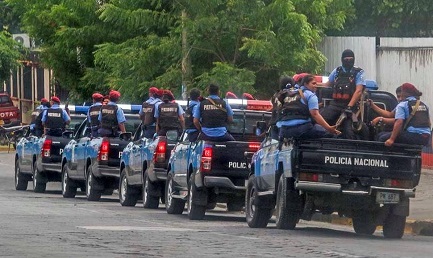 Redadas de la policía sandinista en los barrios críticos de Managua (Foto Oscar Sanchez)