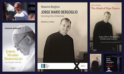 La cubierta de las cinco ediciones, con la española en el centro