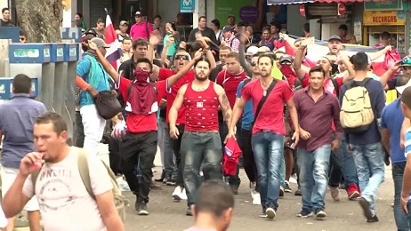 Una protesta en Costa Rica contra inmigrantes de Nicaragua
