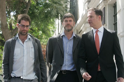 Juan Carlos Cruz, Andrés Murillo y James Hamilton